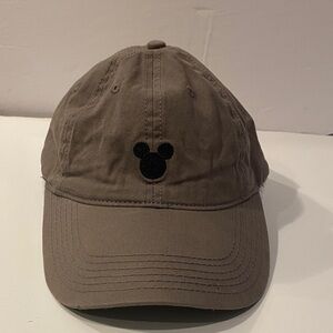 Disney Mickey Mouse Logo hat grey -adult embroidered black